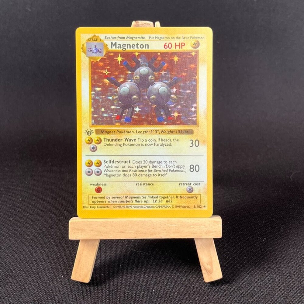Magneton Base Set Shadowless 1st Edition "Reprinted" - Picture 2 of 3